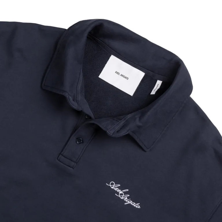 Axel Arigato Pullover*Base Polo Sweatshirt Navy