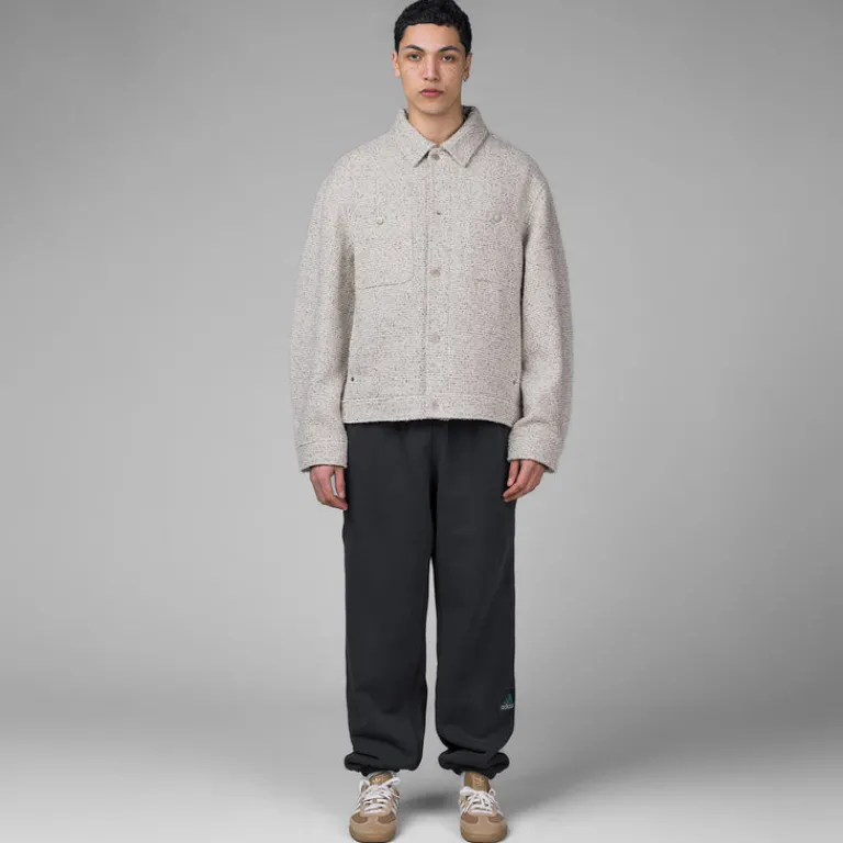 Axel Arigato Gilets*Wyn Boucle Overshirt White / Black