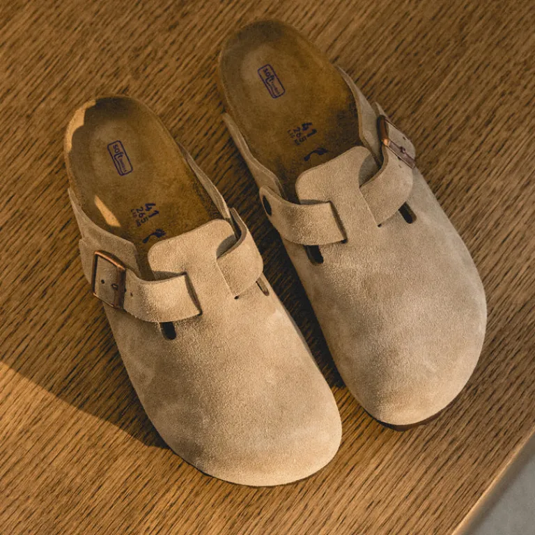 Birkenstock Sneakers En Cuir|Mules & Slides*Boston Taupe