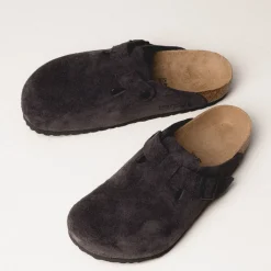 Birkenstock Sneakers En Cuir|Mules & Slides*Boston Velvet Grey