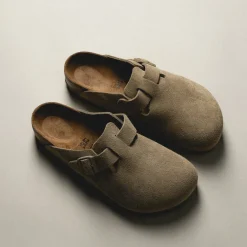 Birkenstock Sneakers En Cuir|Mules & Slides*Boston VL Faded Khaki