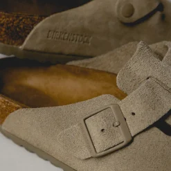 Birkenstock Sneakers En Cuir|Mules & Slides*Boston VL Faded Khaki