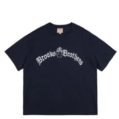 Brain Dead T-Shirts*x Brooks Brothers Heavyweight T-Shirt Navy