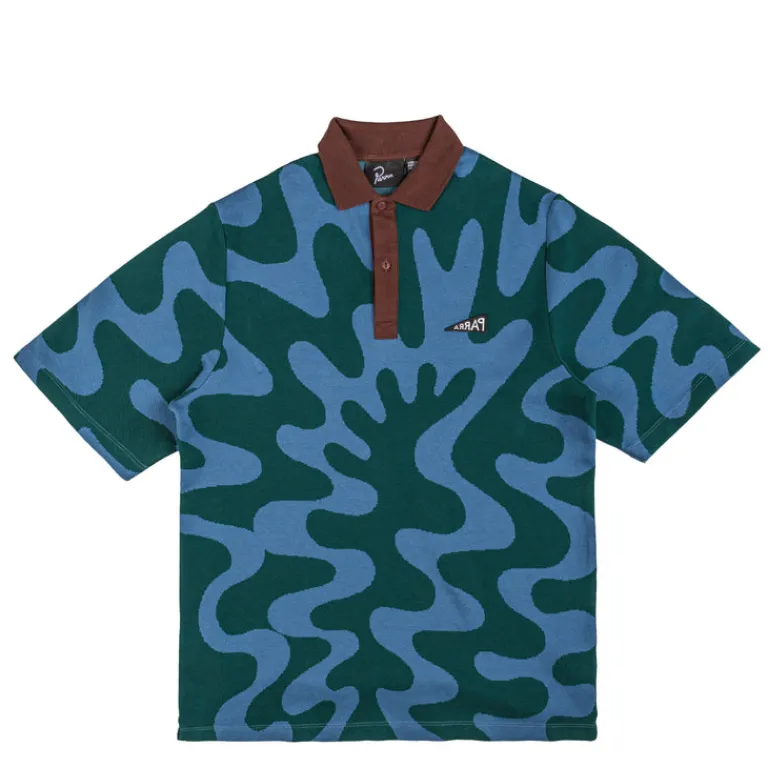 By Parra T-Shirts*Broken Waves Polo Shirt Pine Green
