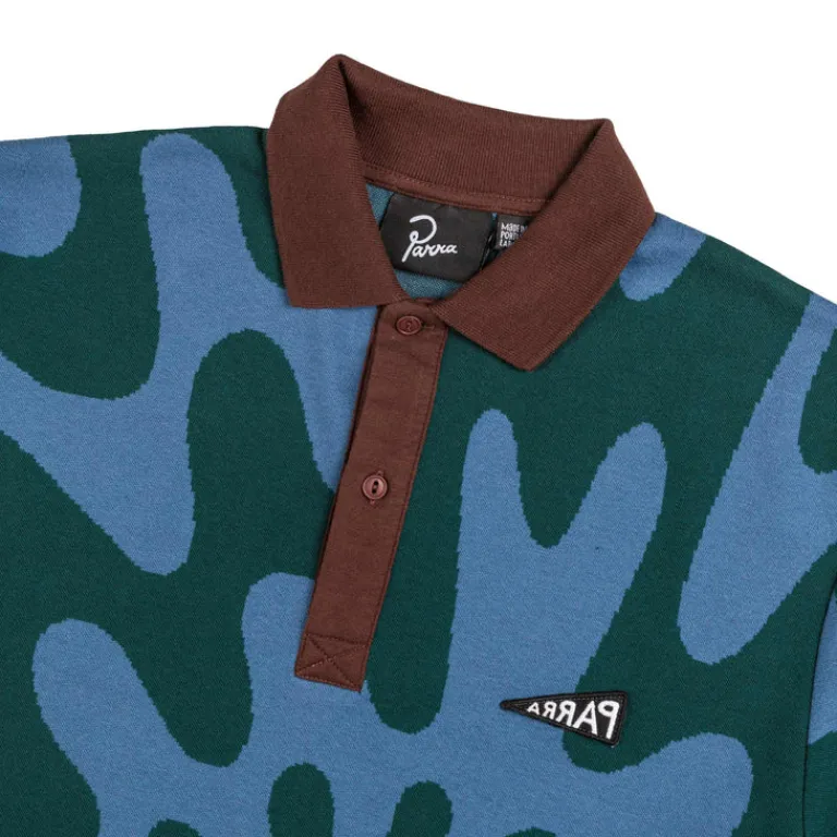 By Parra T-Shirts*Broken Waves Polo Shirt Pine Green