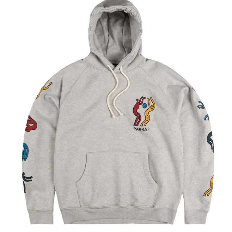 By Parra Sweats À Capuche*La Chambre Nuit Hooded Sweatshirt Heather Grey