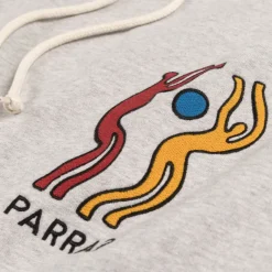 By Parra Sweats À Capuche*La Chambre Nuit Hooded Sweatshirt Heather Grey