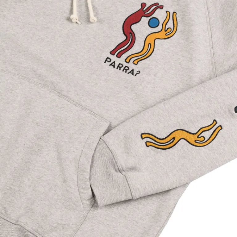 By Parra Sweats À Capuche*La Chambre Nuit Hooded Sweatshirt Heather Grey
