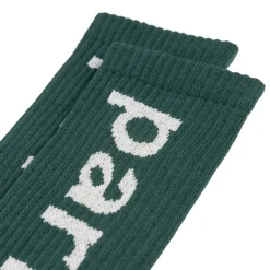 By Parra Chaussettes*Lower Case Crew Socks Pine Green