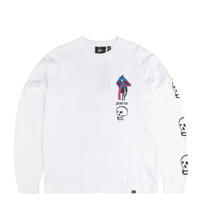By Parra T-Shirts*Lowering the Bar Long Sleeve T-Shirt White