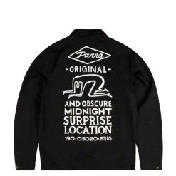 By Parra Gilets*Midnight Surprise Coach Jacket Black