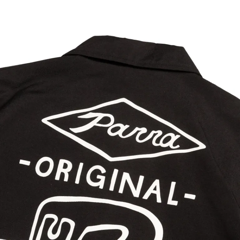 By Parra Gilets*Midnight Surprise Coach Jacket Black