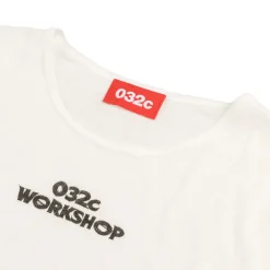 032c T-Shirts*'Black Sun' Fine Rib Longsleeve Soft White