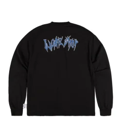032c T-Shirts*''Office Fruit'' Oversized Longsleeve Washed Black