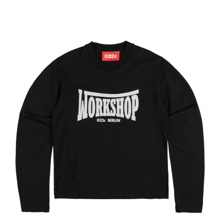 032c T-Shirts*''Victor'' Tight Longsleeve Faded Black
