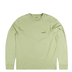 Carhartt WIP T-Shirts*American Script Longsleeve T-Shirt Pale Olive
