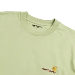 Carhartt WIP T-Shirts*American Script Longsleeve T-Shirt Pale Olive