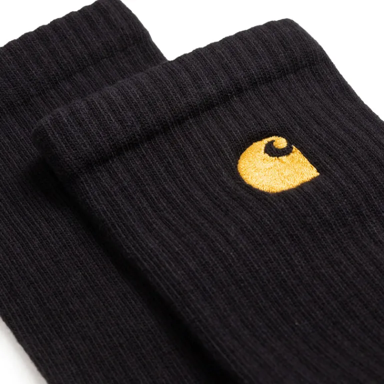 Carhartt WIP Chaussettes*Chase Socks Black / Gold
