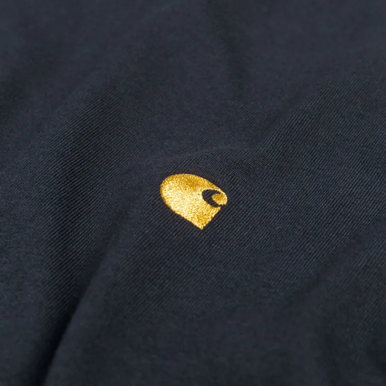 Carhartt WIP T-Shirts*Chase T-Shirt Dark Navy / Gold