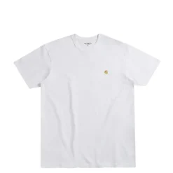 Carhartt WIP T-Shirts*Chase T-Shirt White / Gold