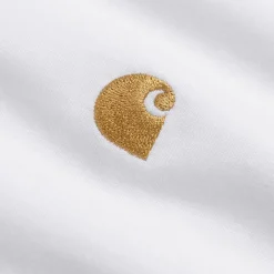 Carhartt WIP T-Shirts*Chase T-Shirt White / Gold