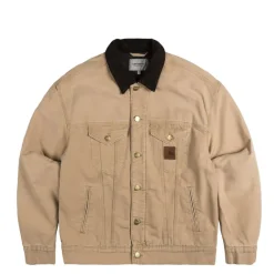 Carhartt WIP Gilets*Dayton Trucker Jacket Dusty Hamilton Brown / Tobacco Stone Canvas