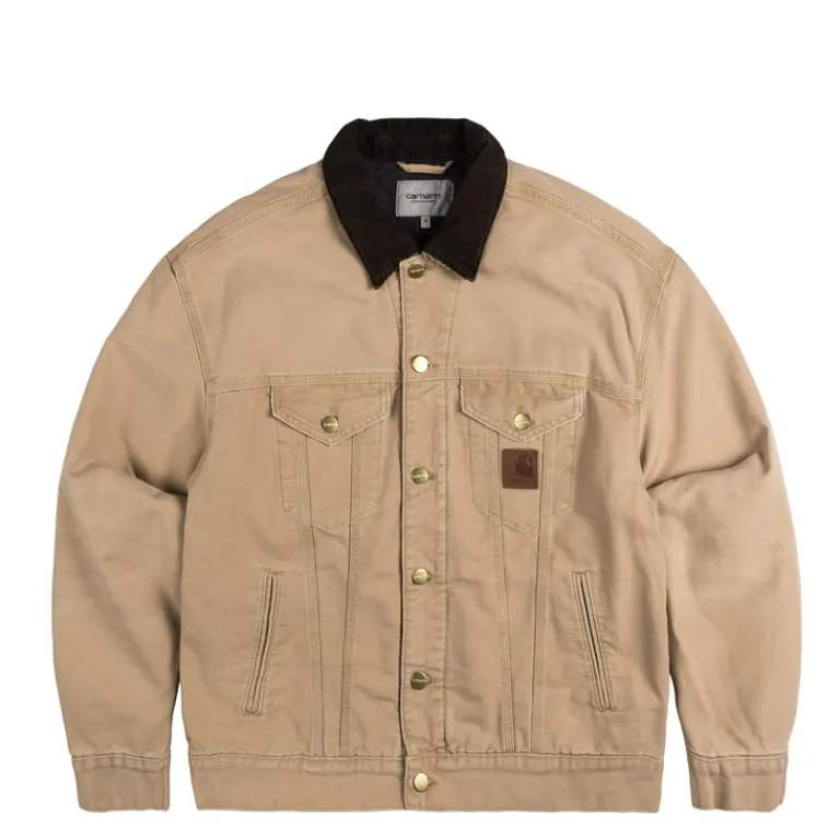 Carhartt WIP Gilets*Dayton Trucker Jacket Dusty Hamilton Brown / Tobacco Stone Canvas
