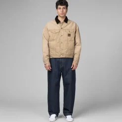 Carhartt WIP Gilets*Dayton Trucker Jacket Dusty Hamilton Brown / Tobacco Stone Canvas