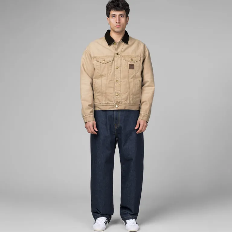 Carhartt WIP Gilets*Dayton Trucker Jacket Dusty Hamilton Brown / Tobacco Stone Canvas