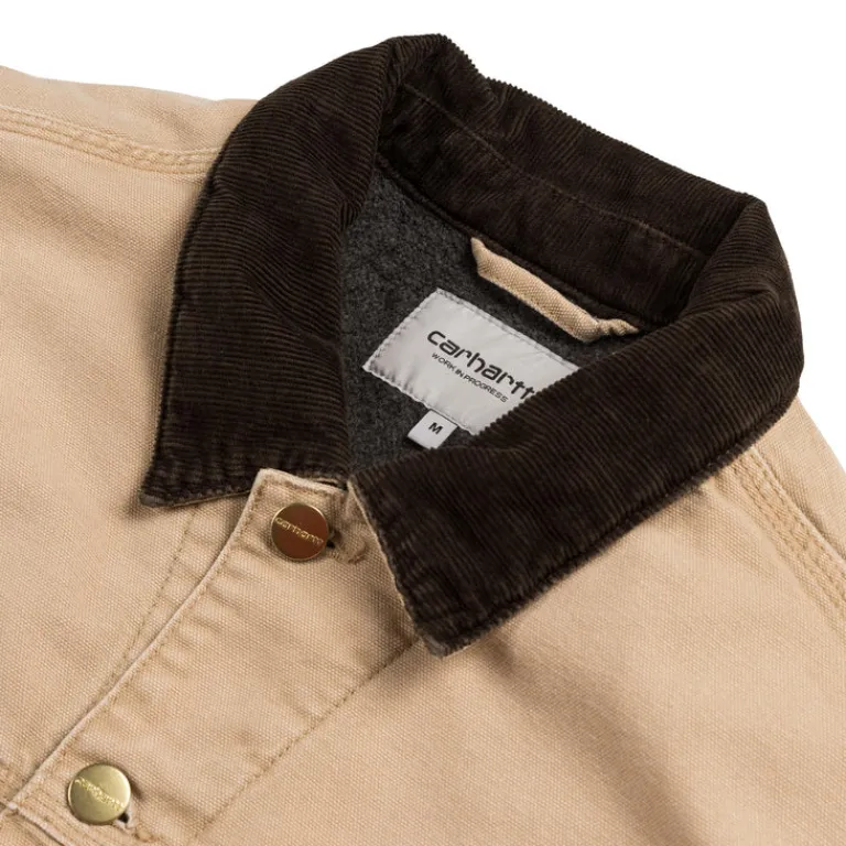 Carhartt WIP Gilets*Dayton Trucker Jacket Dusty Hamilton Brown / Tobacco Stone Canvas