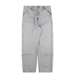 Carhartt WIP Pantalons*Double Knee Pant Black Chalk Wash