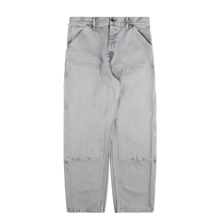 Carhartt WIP Pantalons*Double Knee Pant Black Chalk Wash