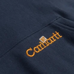 Carhartt WIP Sweats À Capuche*Hooded Label Script Sweat Blue