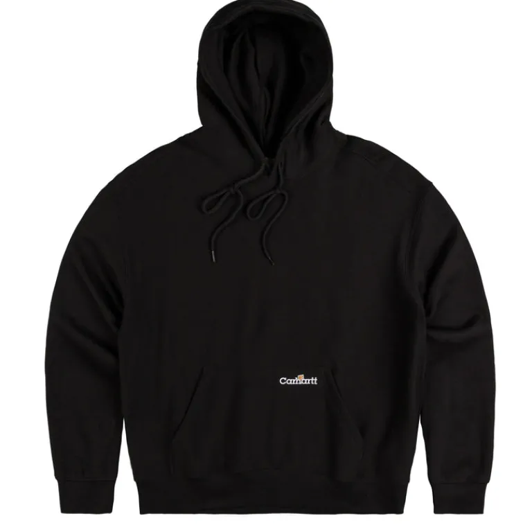 Carhartt WIP Sweats À Capuche*Hooded Label Script Sweat Black