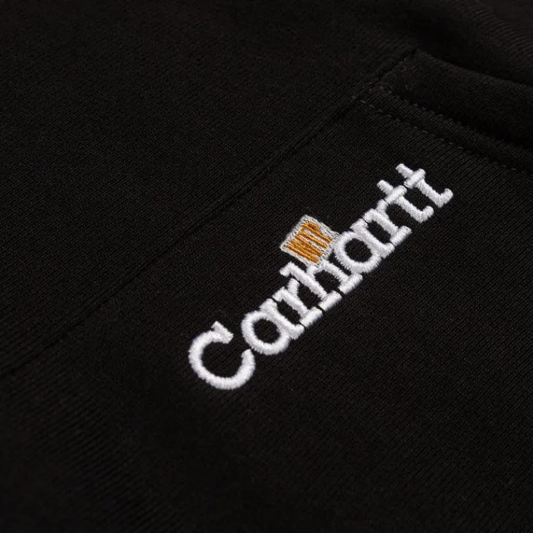 Carhartt WIP Sweats À Capuche*Hooded Label Script Sweat Black