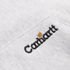 Carhartt WIP Sweats À Capuche*Hooded Label Script Sweat Ash Heather