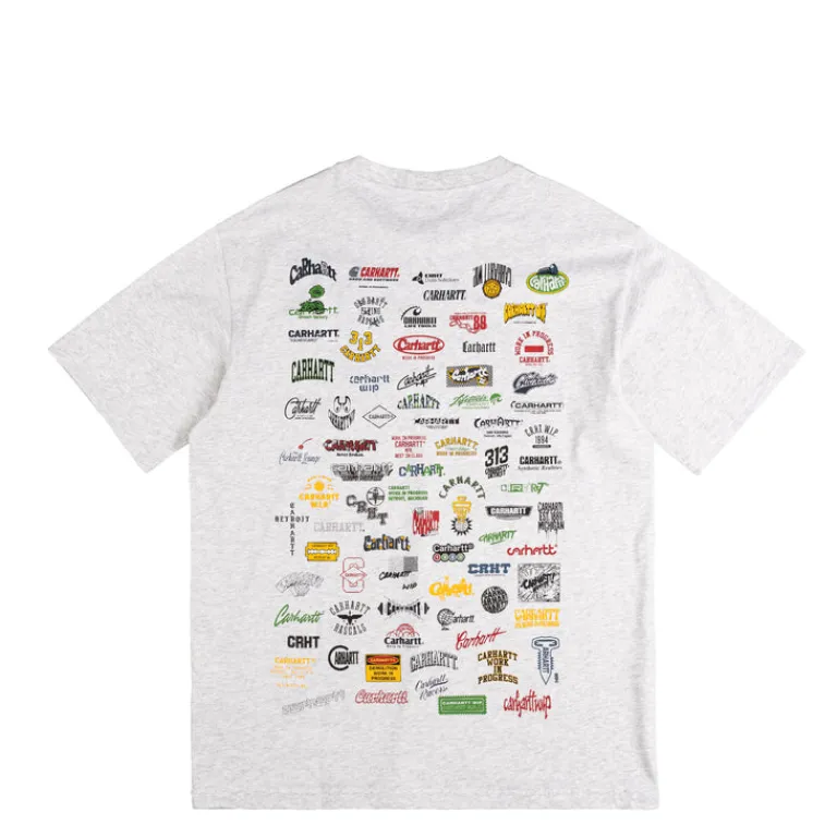 Carhartt WIP T-Shirts*Logo T-Shirt Ash Heather