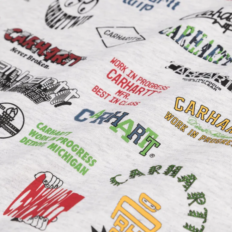 Carhartt WIP T-Shirts*Logo T-Shirt Ash Heather