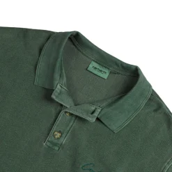 Carhartt WIP T-Shirts*Morrison Rugby Longsleeve Shirt Conifer Pigment Garment Dyed