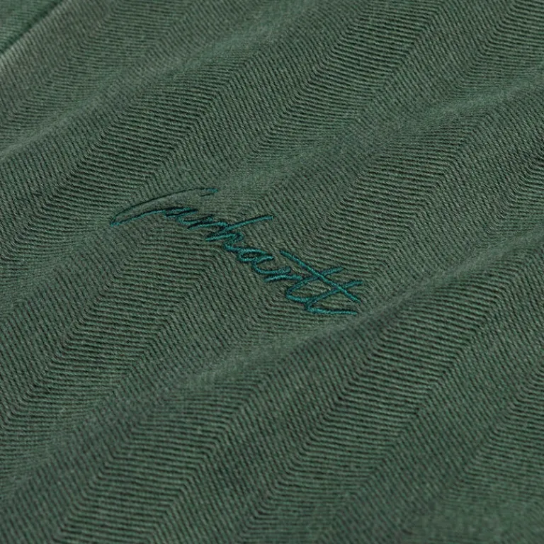 Carhartt WIP T-Shirts*Morrison Rugby Longsleeve Shirt Conifer Pigment Garment Dyed