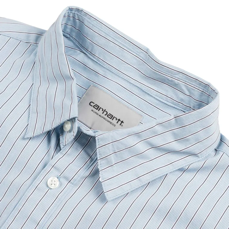 Carhartt WIP Chemises*Notus Shirt Bova Stripe / Bluebird