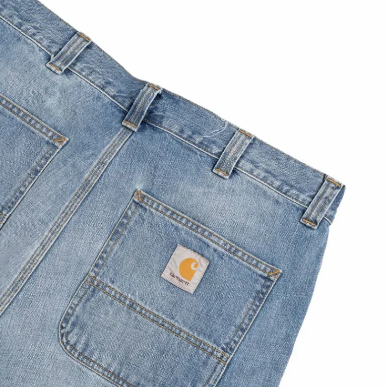 Carhartt WIP Shorts*OG Single Knee Short Blue Burst Washed