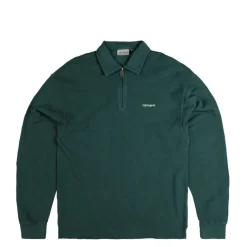 Carhartt WIP Pullover*Pique Script Sweat Dark Fir / White