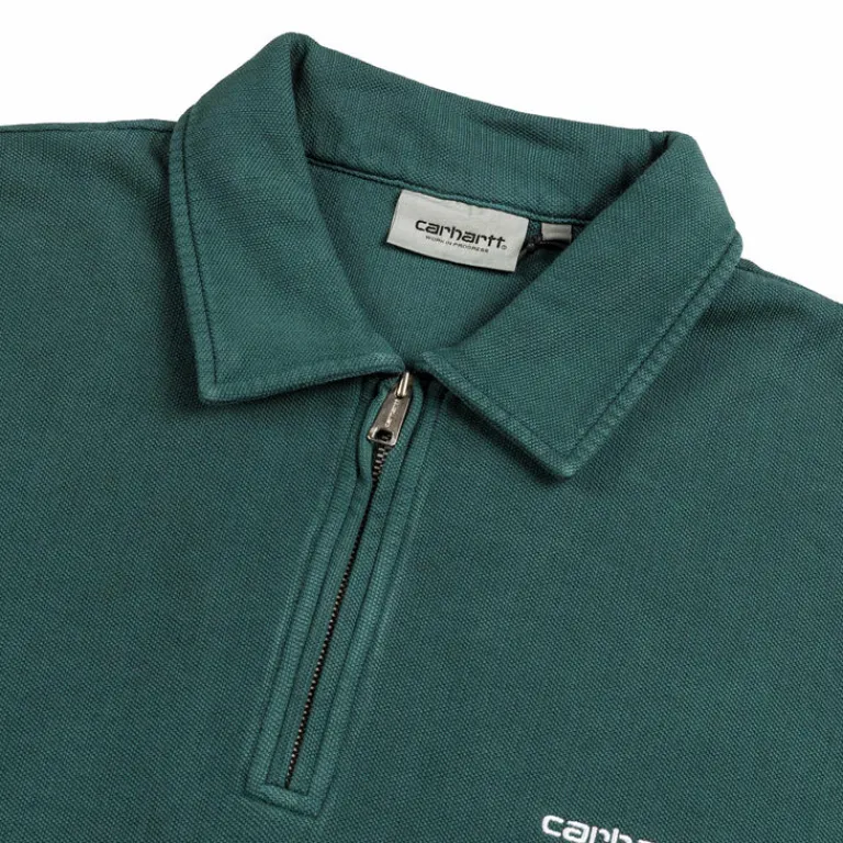 Carhartt WIP Pullover*Pique Script Sweat Dark Fir / White