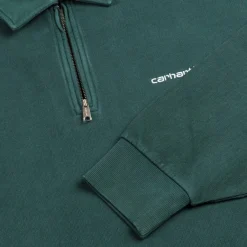 Carhartt WIP Pullover*Pique Script Sweat Dark Fir / White