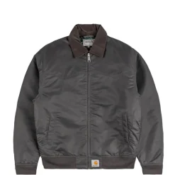 Carhartt WIP Gilets*Santa Fe Alumni Jacket Graphite / Dark Fir