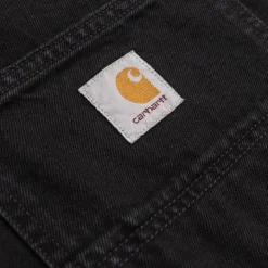 Carhartt WIP Shorts*Single Knee Short Black Stone Washed