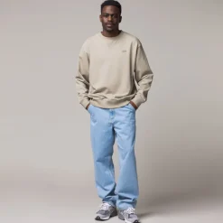 Carhartt WIP Pantalons*Single Knee Pant Blue Heavy Stone Bleached