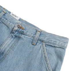 Carhartt WIP Pantalons*Single Knee Pant Blue Heavy Stone Bleached