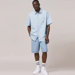 Carhartt WIP Shorts*Single Knee Short Blue